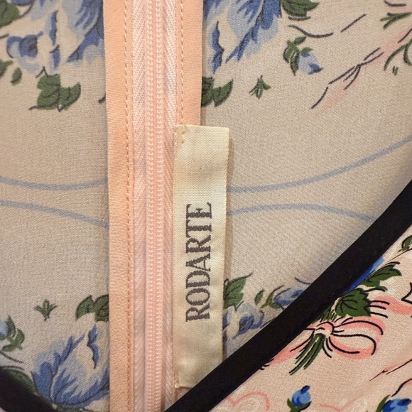 Rodarte Silk Ruffled Floral Dress Size 10 - Picture 4 of 6